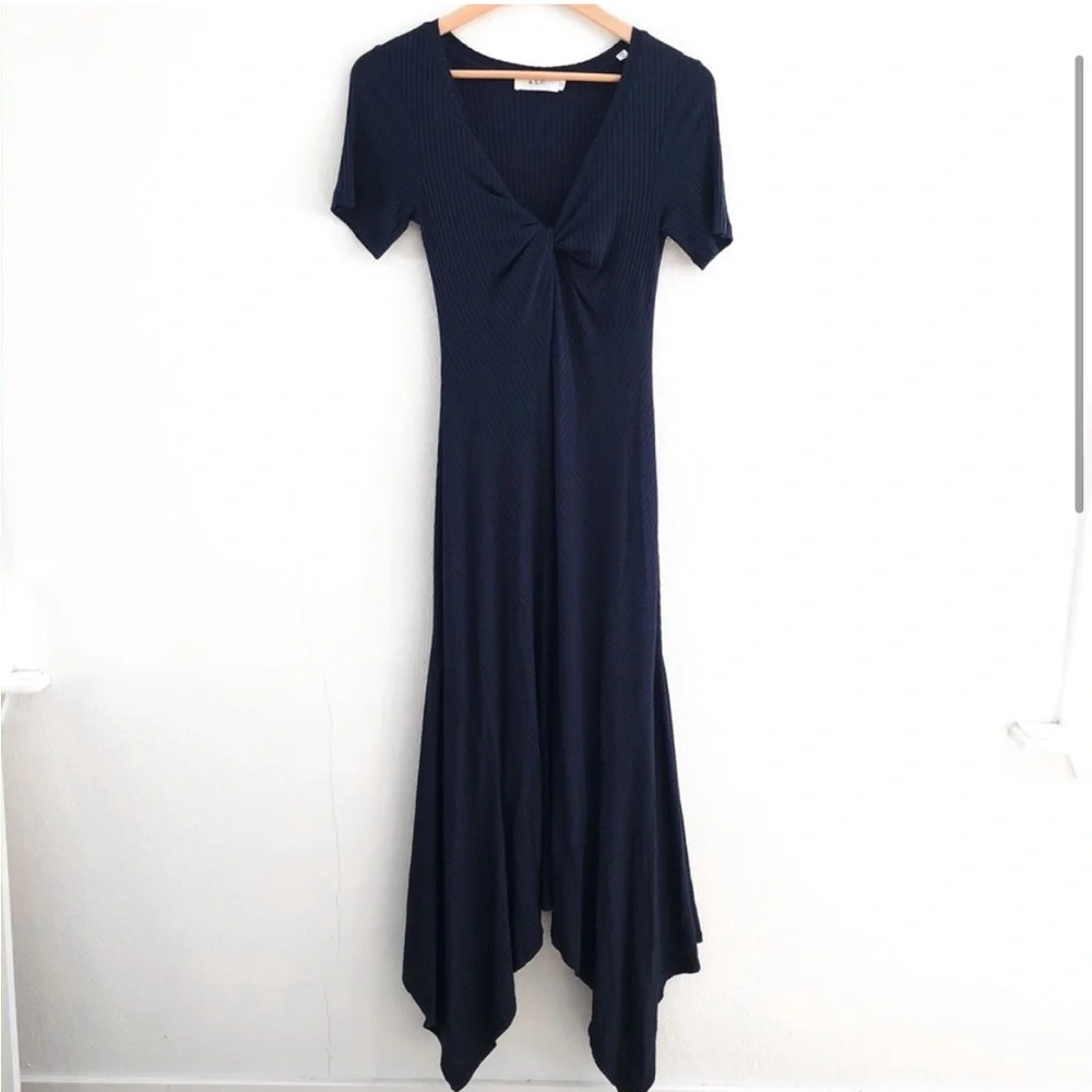 A.L.C navy maxi asymmetric dress perfect from REVOLVE - Picture 6 of 16